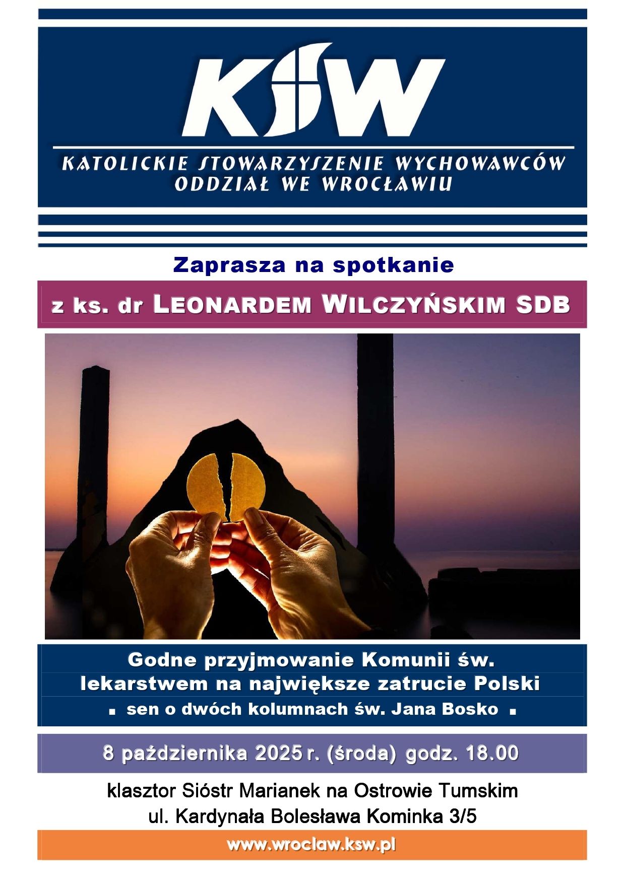 Spotkanie Katolickiego Stowarzyszenia Wychowawców - 8 października 2025
