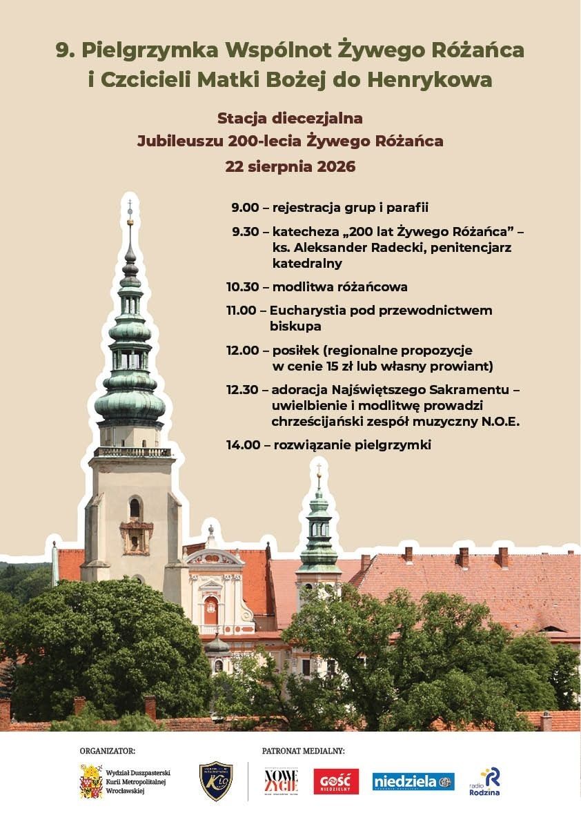 KOMUNIKATY WYDZIAŁU DUSZPASTERSKIEGO - 14.08.2026 r.