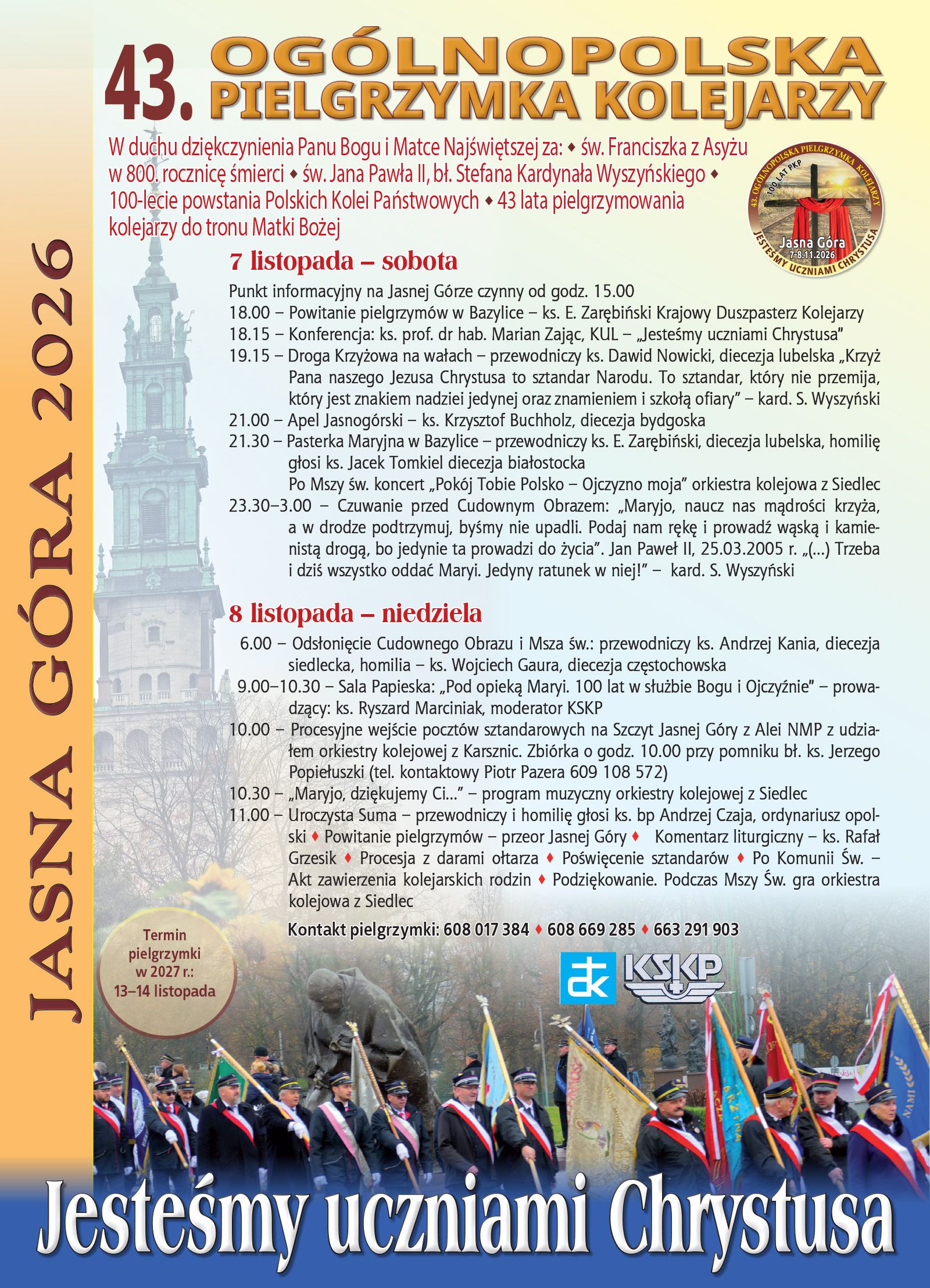 KOMUNIKATY WYDZIAŁU DUSZPASTERSKIEGO - 16.10.2026